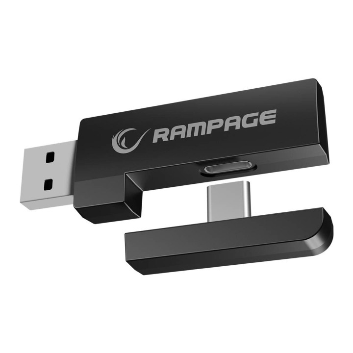 Słuchawki - Rampage RETSU BT 2.4G RGB czarne