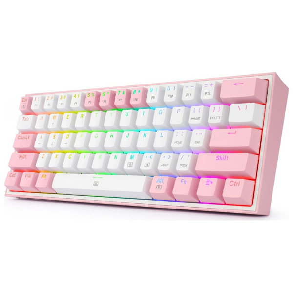 Redragon K617 Fizz RGB white/pink