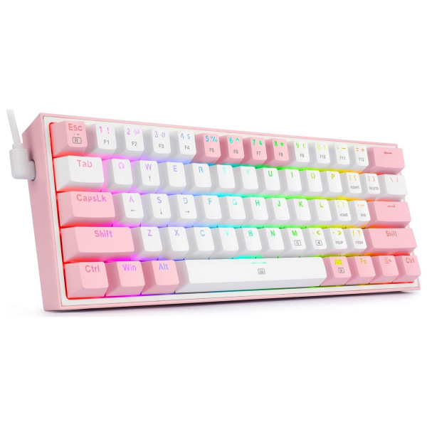 Redragon K617 Fizz RGB white/pink