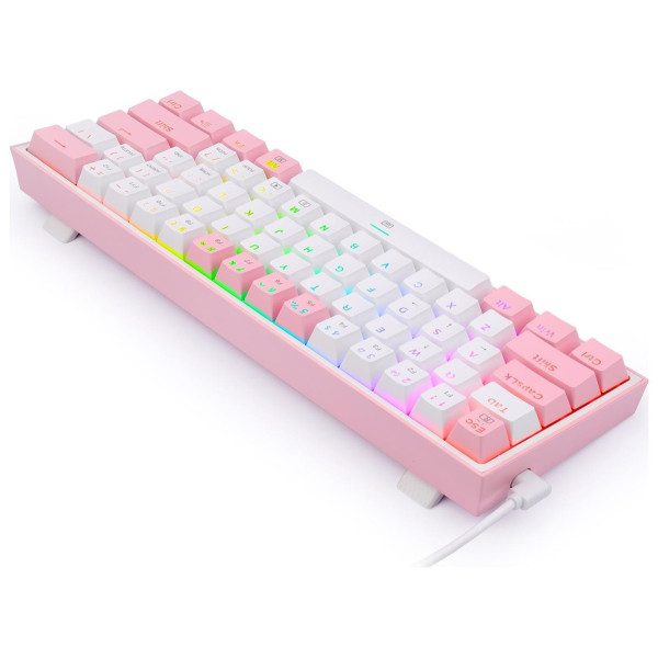 Redragon K617 Fizz RGB white/pink