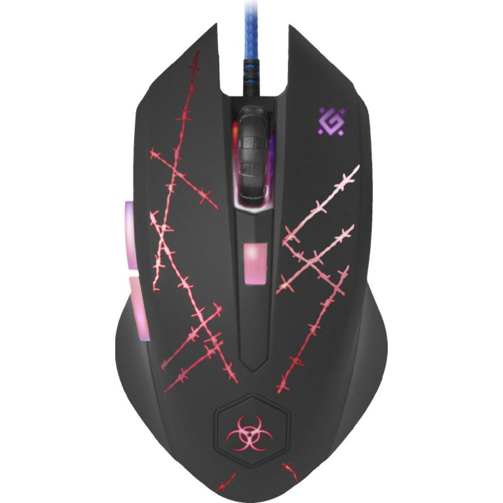 DEFENDER MYSZ PRZEWODOWA FORCED GM-020L 800/1800/2400/3200 DPI 6P + PODKŁADKA + GRA 52020