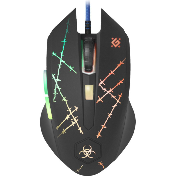 DEFENDER MYSZ PRZEWODOWA FORCED GM-020L 800/1800/2400/3200 DPI 6P + PODKŁADKA + GRA 52020