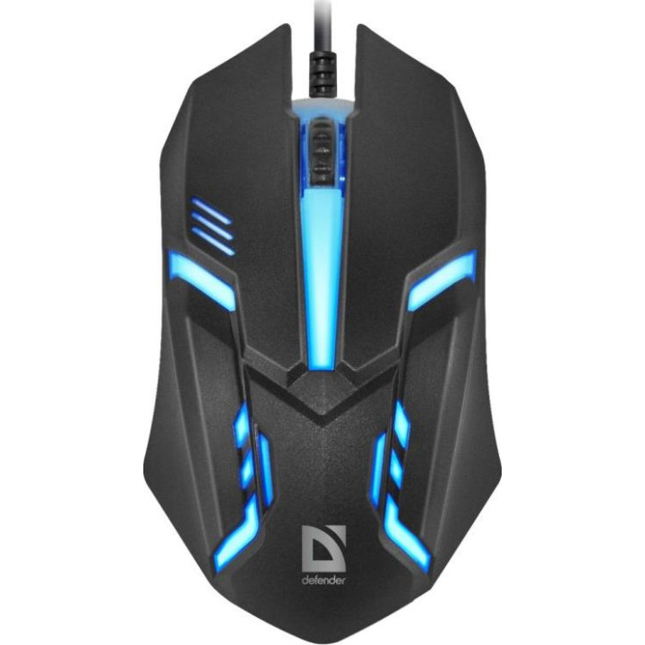 DEFENDER MYSZ CYBER MB-560L 7 KOLORÓW 1200DPI 3P CZARNA 52560