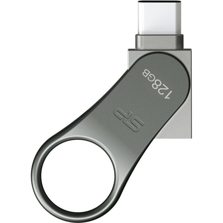 Pendrive Silicon Power Mobile C80 128GB Dual USB 3.1/Type-C Silver (SP128GBUC3C80V1S)