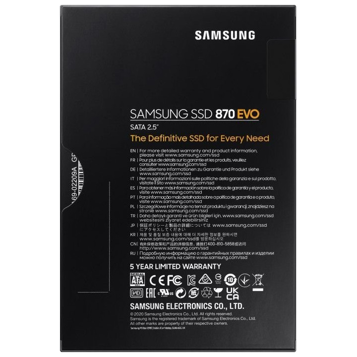 Dysk SSD Samsung 870 EVO MZ-77E250B 250GB SATA