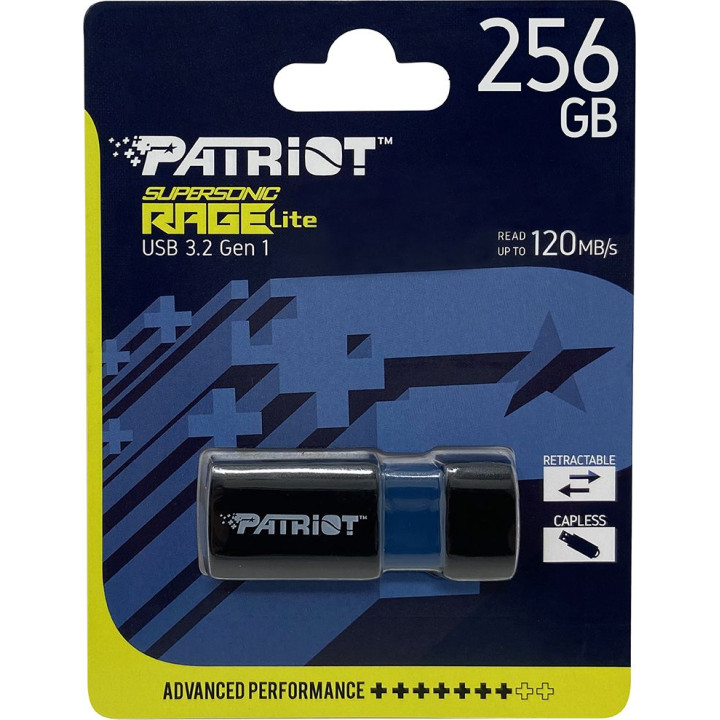 PATRIOT RAGE LITE 120 MB/s 256GB USB 3.2 czarny