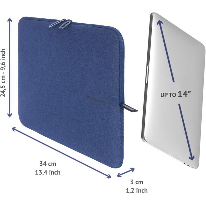 Etui TUCANO Neoprenowa skórka BFM1314-B na laptopy 13" oraz 14'' niebieski
