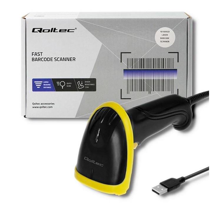 Skaner kodów kreskowych Qoltec 50860