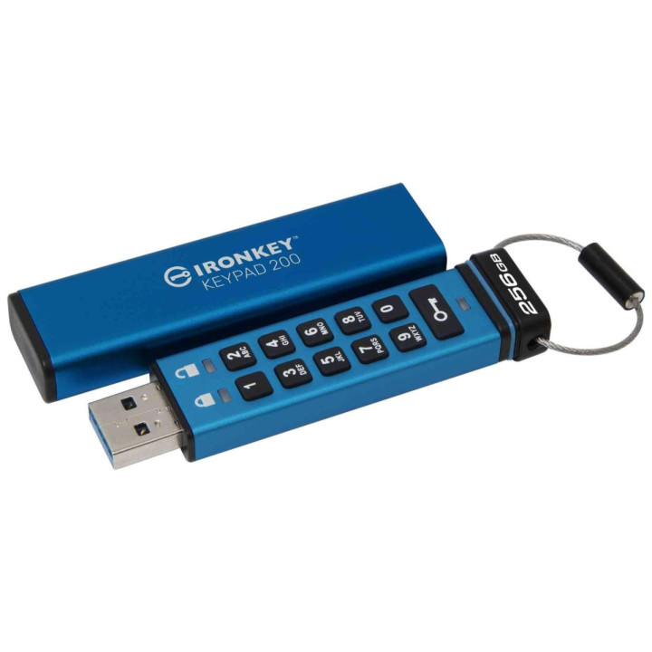 Kingston IronKey Keypad 200 256GB USB 3.0 AES Encrypted