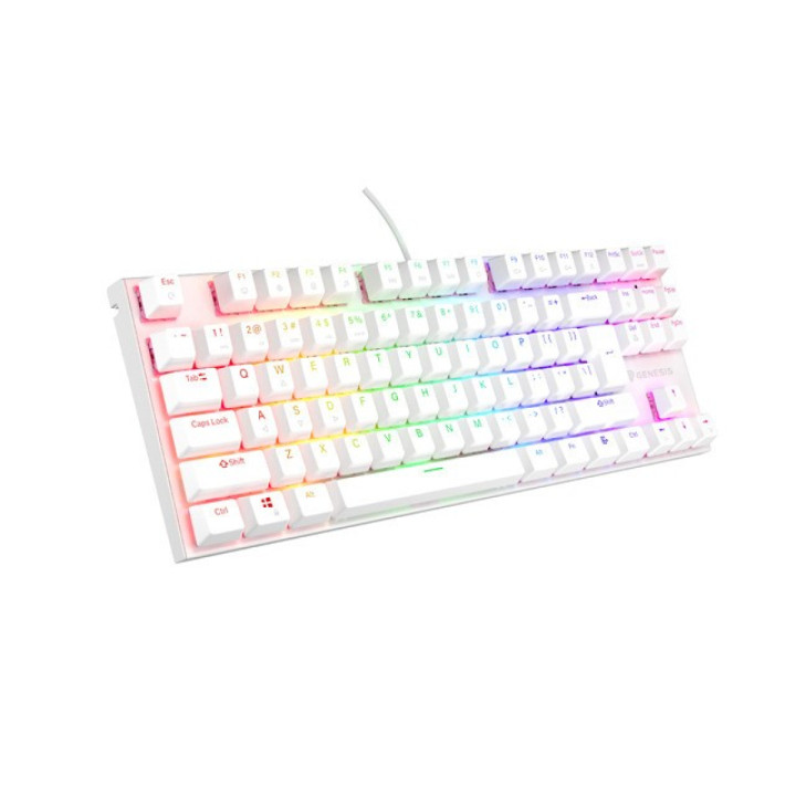 Genesis Thor 303 TKL RGB biała Outemu Peach Silent