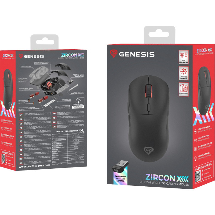 Genesis Zircon XIII Custom Wireless RGB czarna