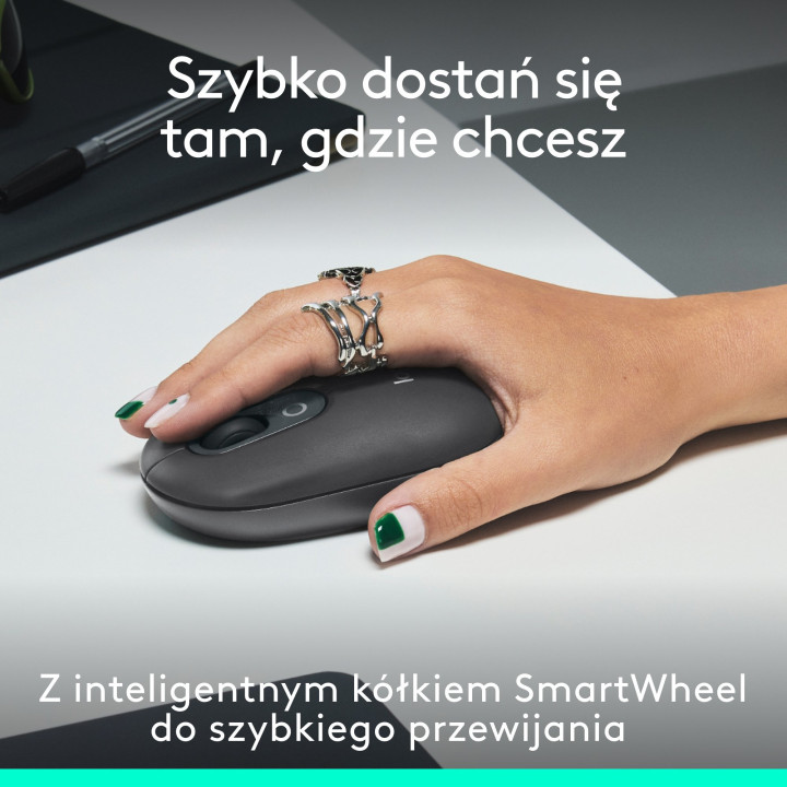 Logitech POP ICON Mouse Grafitowa