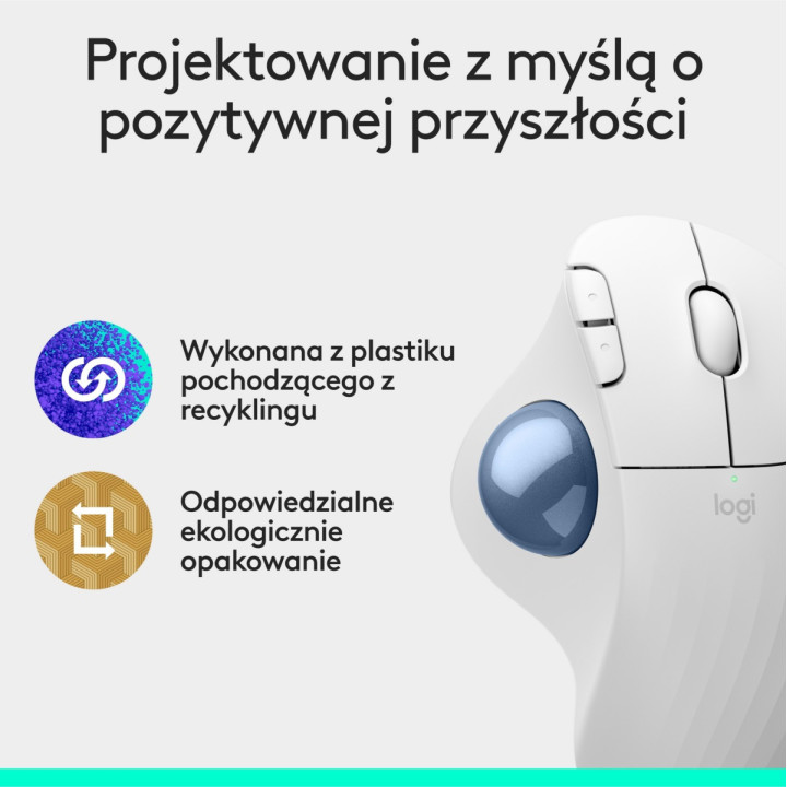 Logitech M575S Biały