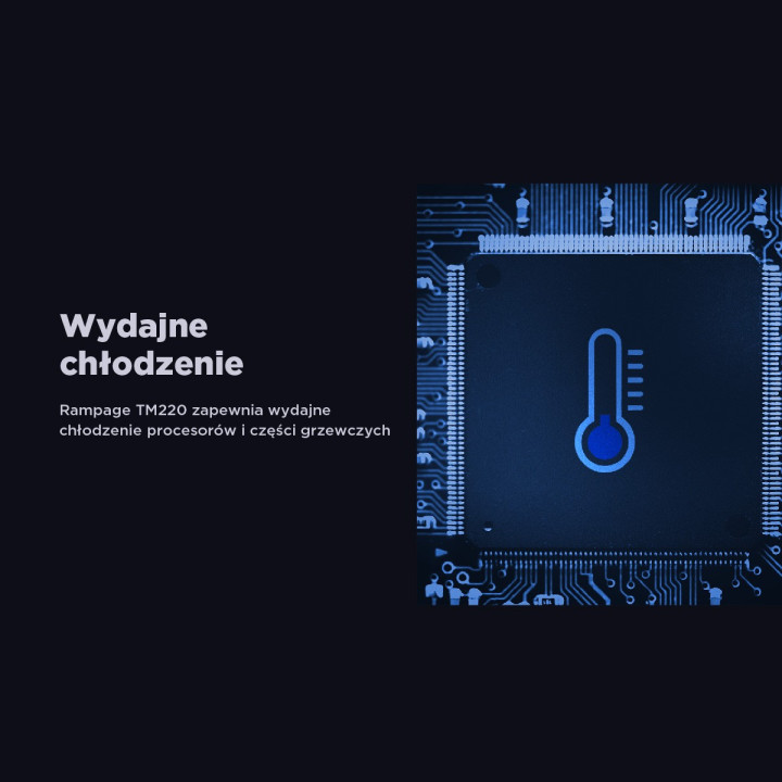 Rampage TM-220 Pasta termoprzewodząca 2g do procesora 11w/m.K, szpatułka + IPA