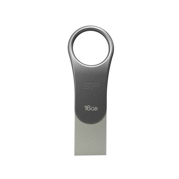 Pendrive Silicon Power Mobile C80 16GB USB 3.1/Type-C Silver
