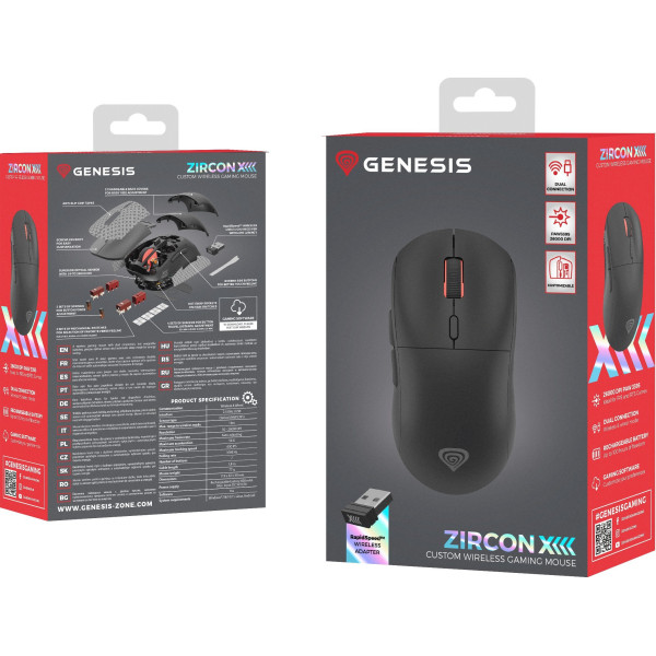 Genesis Zircon XIII Custom Wireless RGB czarna