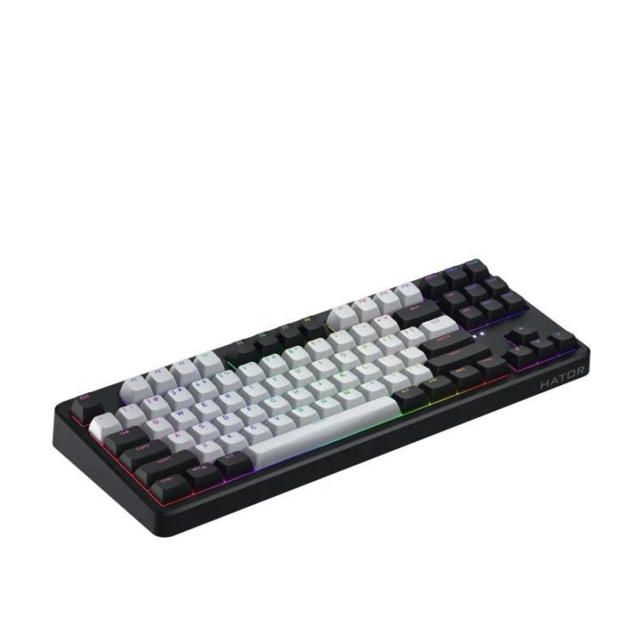 Klawiatura dla graczy Hator Rockfall 3 TKL Wireless mechaniczna czarna (klawisze czarno-białe)