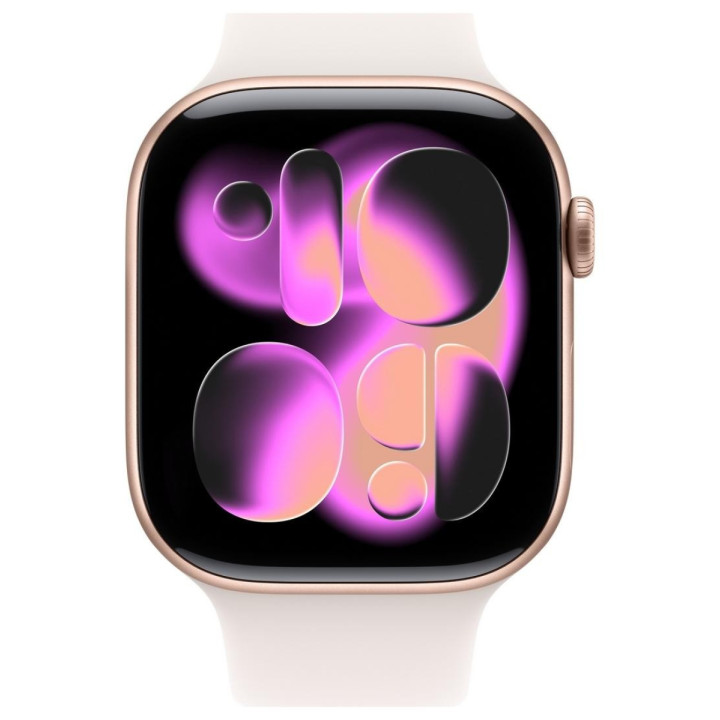 Apple Watch Series 11 GPS 42mm Rose Gold Aluminium Case | Light Blush Sport Band - M/L