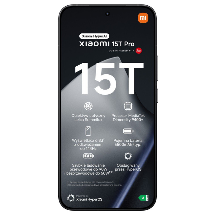 Smartfon Xiaomi 15T Pro 12/1024GB Black