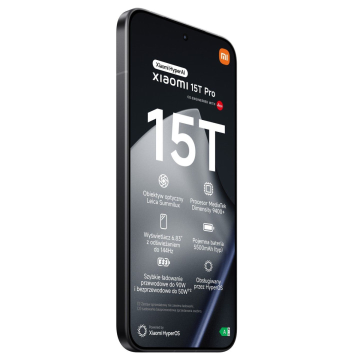Smartfon Xiaomi 15T Pro 12/1024GB Black