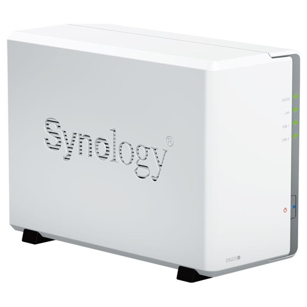 Synology DS223j /12T | 2-zatokowy serwer NAS w zestawie z dyskami o łącznej pojemności 12TB, Tower