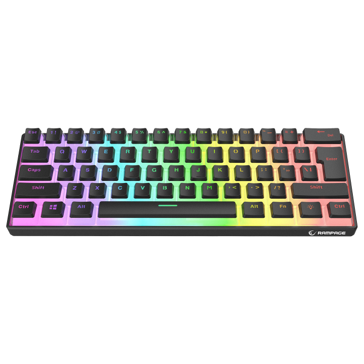 Rampage Klawiatura Mechaniczna RADIANT K11 PUDDING RGB RED