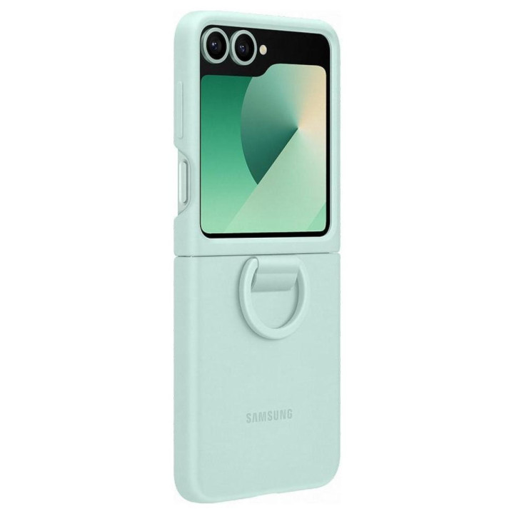 Samsung Silicone Case with Ring Z Flip 6 miętowy