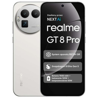 Smartfon realme GT 8 Pro 12/256GB Diary White