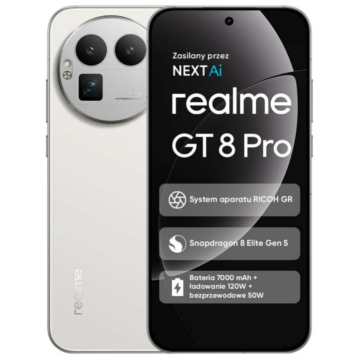 Smartfon realme GT 8 Pro 12/256GB Diary White