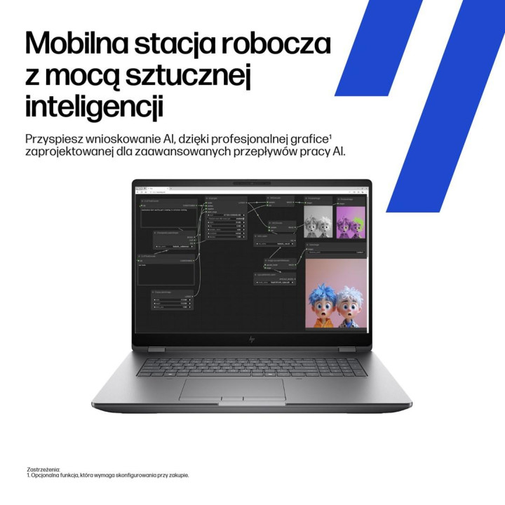 Mobilna stacja robocza HP ZBook Fury 18 G1i 98L95ET Ultra 7 265HX 18" WQXGA 165Hz 32GB 1000SSD RTX Pro 2000 W11Pro