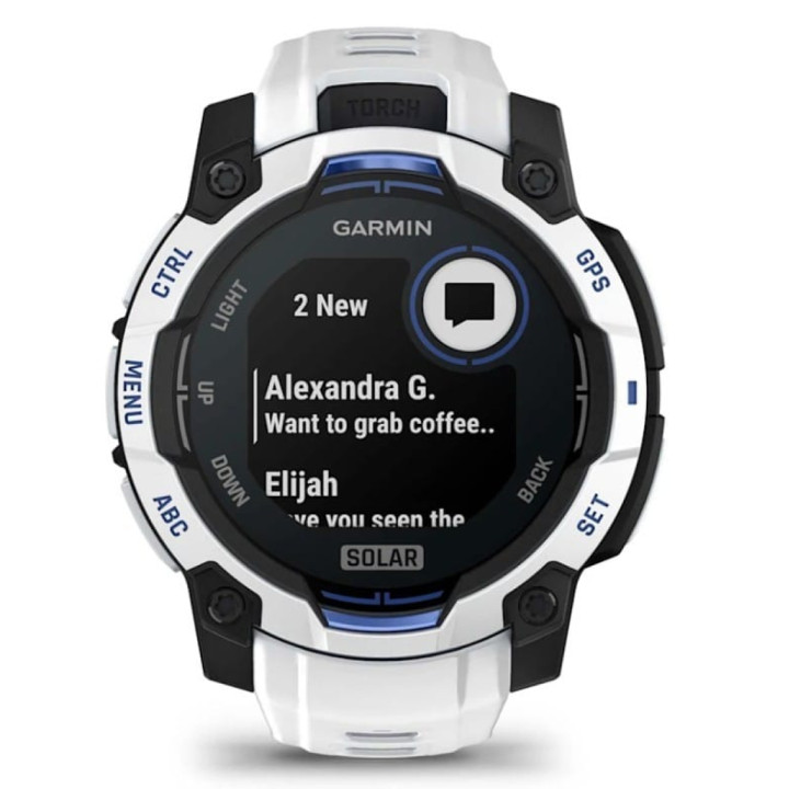 Garmin Instinct 3 Solar 45mm whitestone