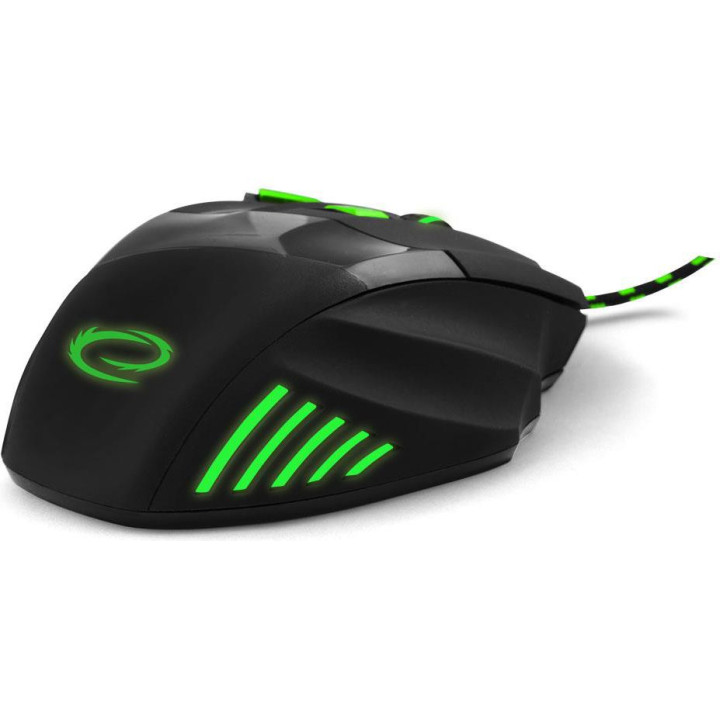 Mysz komputerowa Esperanza Wolf EGM201G (optyczna; 2400 DPI; kolor czarny)