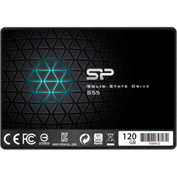 Dysk SSD Silicon Power S55 120GB 2 5 SATA III 550/420 MB/s (SP120GBSS3S55S25)
