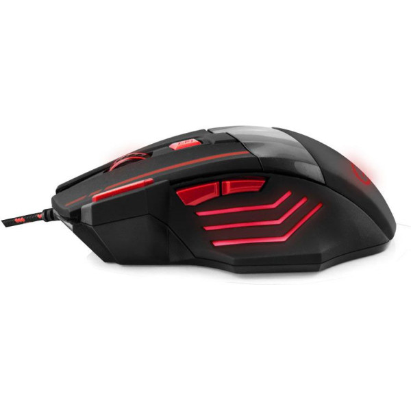 Mysz komputerowa Esperanza Wolf EGM201R (optyczna; 2400 DPI; kolor czarny)