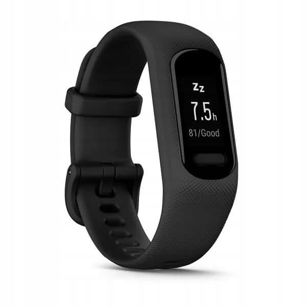 Garmin vivosmart 5 z czujnikiem tętna HRM Elevate Ox - rozmiar duży - czarny / czarny pasek -