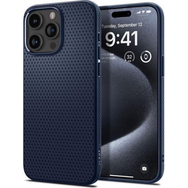 Spigen Liquid Air iPhone 16 Pro Max navy blue