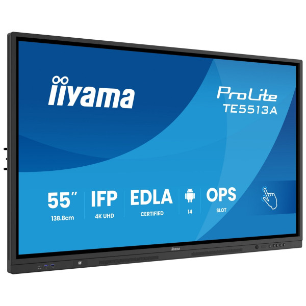 Monitor interaktywny iiyama ProLite TE5513A-B1AG 54,6" 4K UHD IPS Android