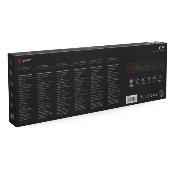 SAVIO KLAWIATURA MECHANICZNA STYX OUTEMU RED HOT SWAP RGB