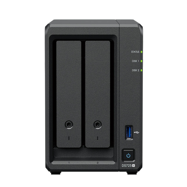 Synology DS725+ /32T | 2-zatokowy serwer NAS w zestawie z dyskami o łącznej pojemności 32TB, Tower