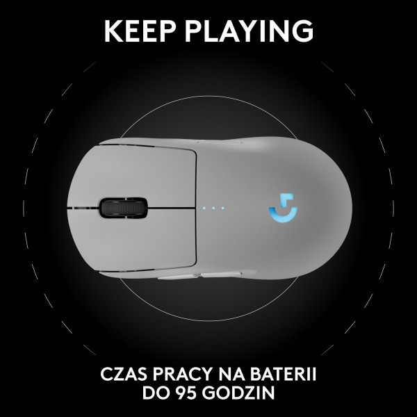 Logitech G Pro 2 Lightspeed Biały