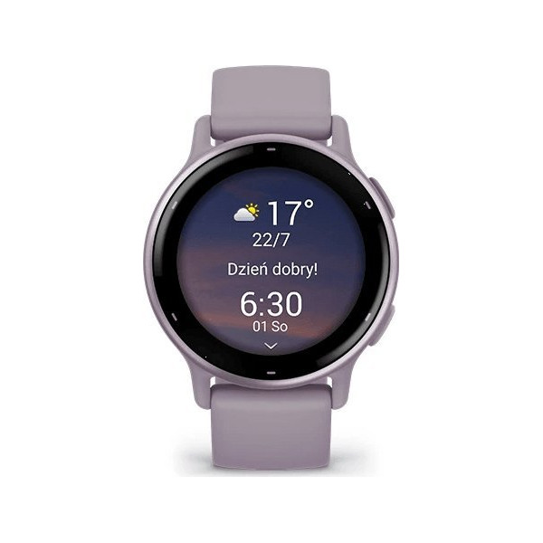 Garmin vivoactive 5 z czujnikiem tętna HRV Elevate Ox (orchideowa ramka / orchideowa koperta / orchideowy pasek)