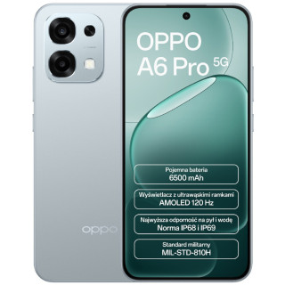 Smartfon Oppo A6 PRO 5G 8/256GB Lunar Titanium
