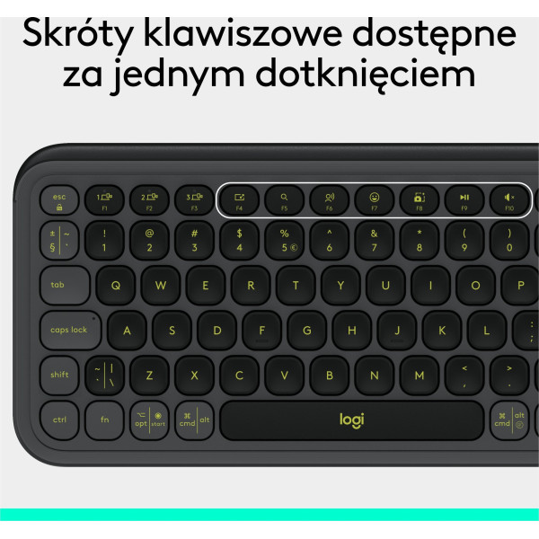 Klawiatura Logitech POP ICON Keys Grafitowy