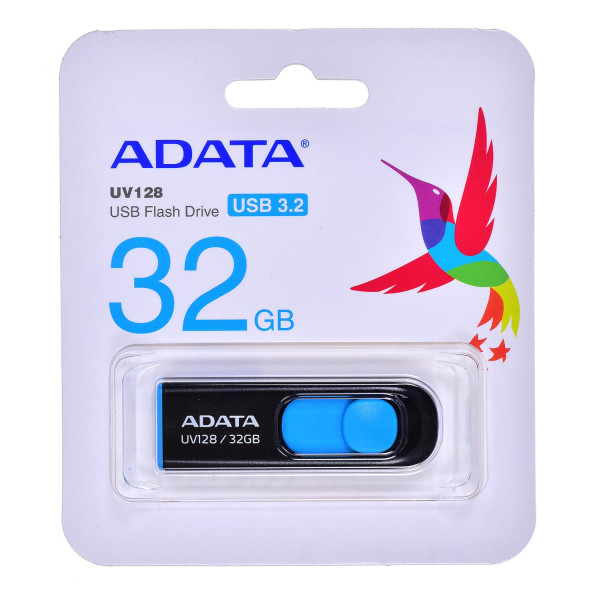 Pendrive ADATA UV128 AUV128-32G-RBE (32GB; USB 3.0; kolor czarny)