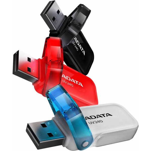 Pendrive ADATA UV240 AUV240-64G-RBK (64GB; USB 2.0; kolor czarny)