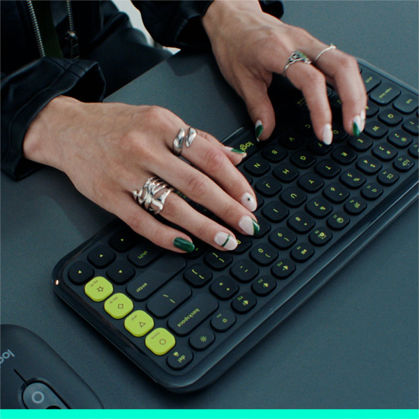 Klawiatura Logitech POP ICON Keys Grafitowy