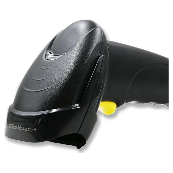 QOLTEC CZYTNIK KODÓW KRESKOWYCH LASEROWY | 1D | USB | CZARNY