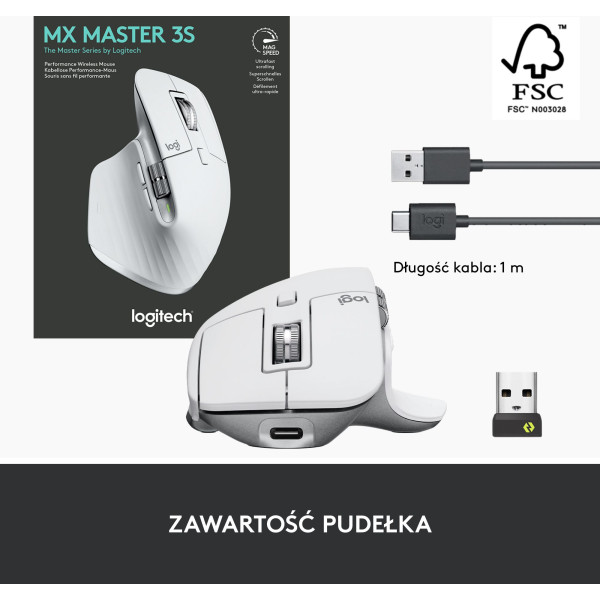 MYSZ LOGITECH MX Master 3S Light Silver
