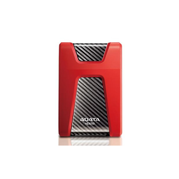 Dysk zewnętrzny ADATA DashDrive Durable HD650 AHD650-1TU3-CRD (1 TB; 2.5 ; USB 3.0; 5400 obr/min; kolor czerwony)