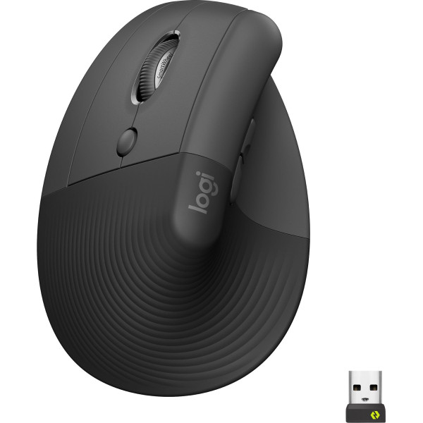 Mysz bezprzewodowa Logitech Lift ergonomiczna dla leworęcznych grafitowa 910-006474